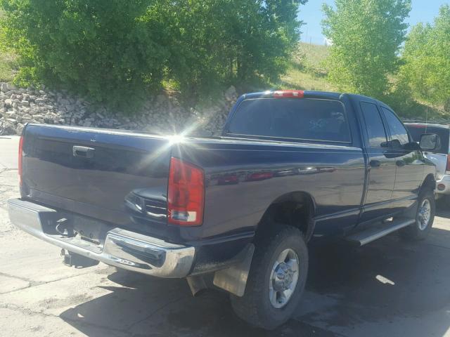 3D7KU28C53G855659 - 2003 DODGE RAM 2500 S BLUE photo 4