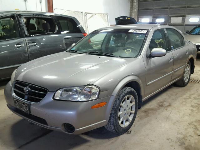 JN1CA31D11T807336 - 2001 NISSAN MAXIMA GXE GRAY photo 2