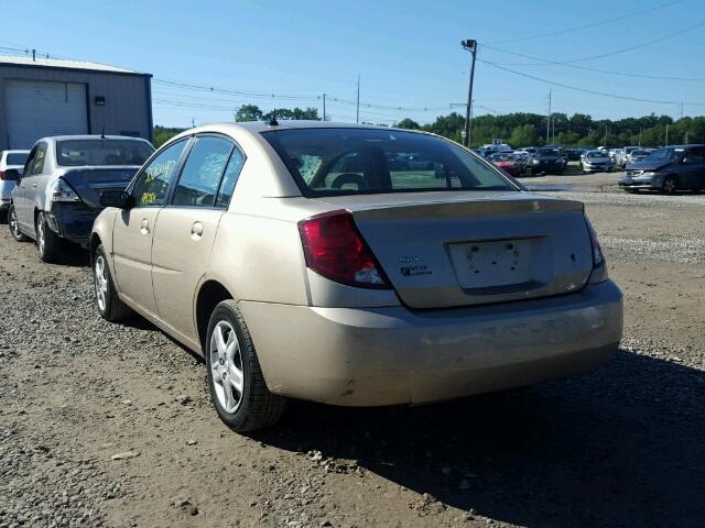 1G8AJ55F97Z144450 - 2007 SATURN ION LEVEL GOLD photo 3