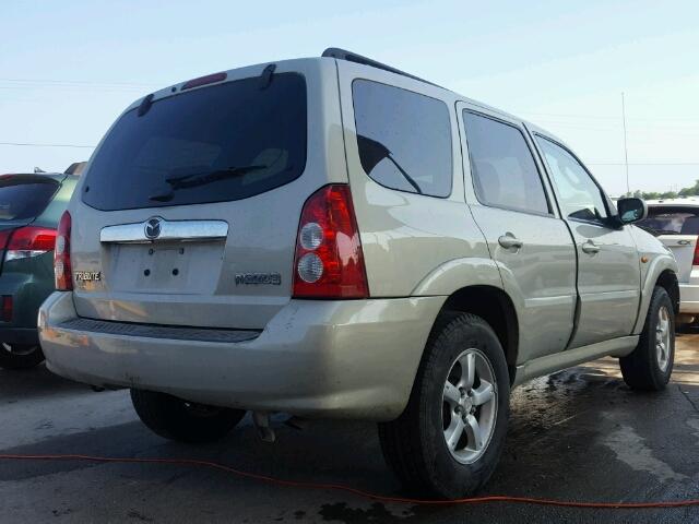 4F2YZ04165KM01298 - 2005 MAZDA TRIBUTE S GOLD photo 4