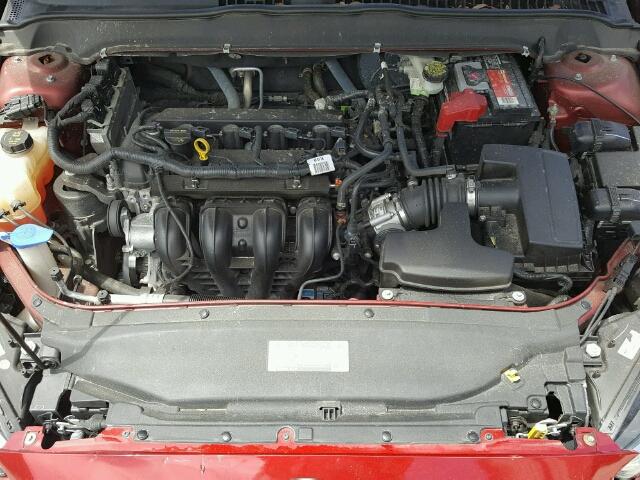 3FA6P0H78DR233210 - 2013 FORD FUSION SE RED photo 7