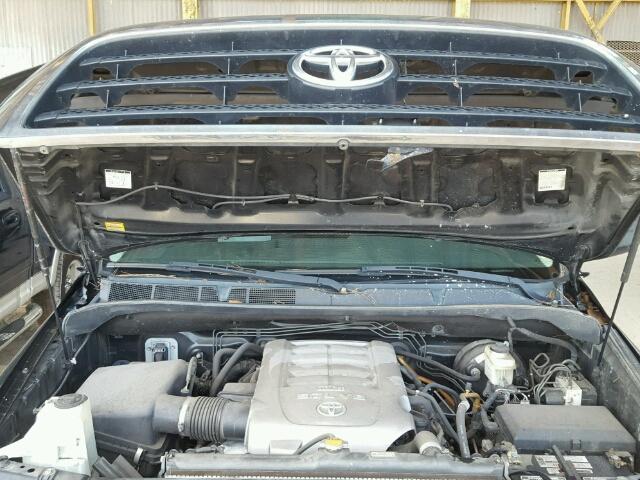 5TFJV52187X002315 - 2007 TOYOTA TUNDRA BLACK photo 7