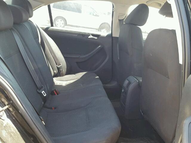 3VW2K7AJ3DM407474 - 2013 VOLKSWAGEN JETTA BASE BLACK photo 6