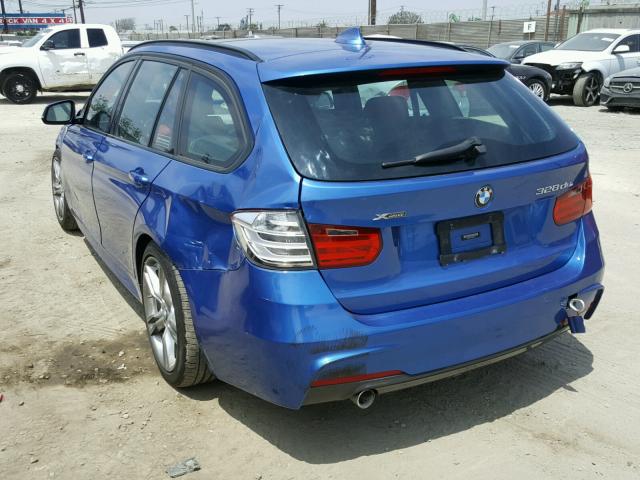 WBA3K5C51EK300019 - 2014 BMW 328 D BLUE photo 3