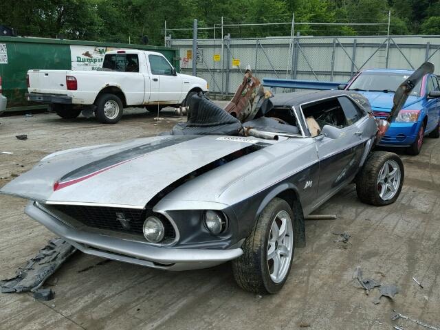 T01T122338 - 1969 FORD MUSTANG GRAY photo 2