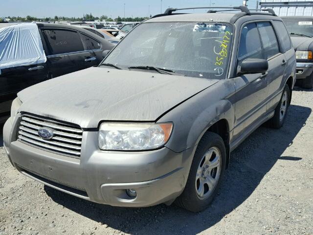 JF1SG63626H754878 - 2006 SUBARU FORESTER 2 GRAY photo 2