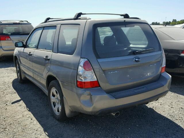 JF1SG63626H754878 - 2006 SUBARU FORESTER 2 GRAY photo 3