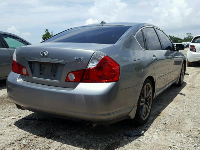 JNKBY01E17M400906 - 2007 INFINITI M45 BASE GRAY photo 4