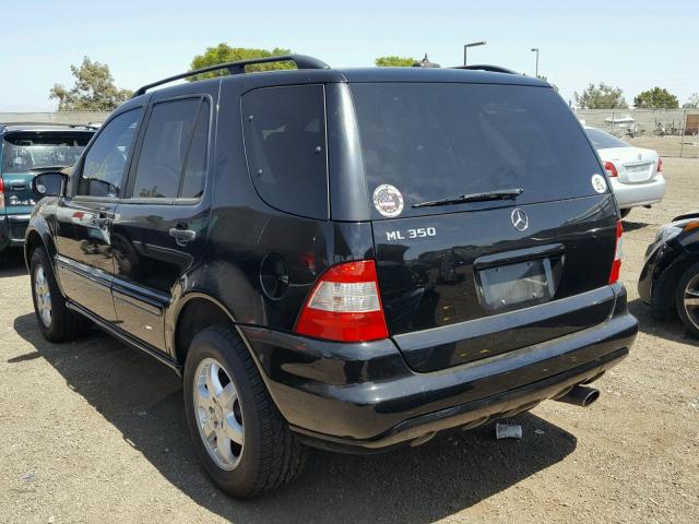 4JGAB57E64A493742 - 2004 MERCEDES-BENZ ML 350 BLACK photo 3