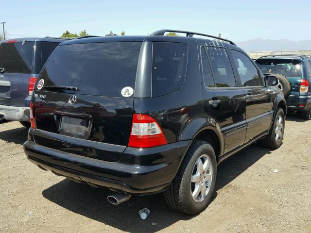 4JGAB57E64A493742 - 2004 MERCEDES-BENZ ML 350 BLACK photo 4