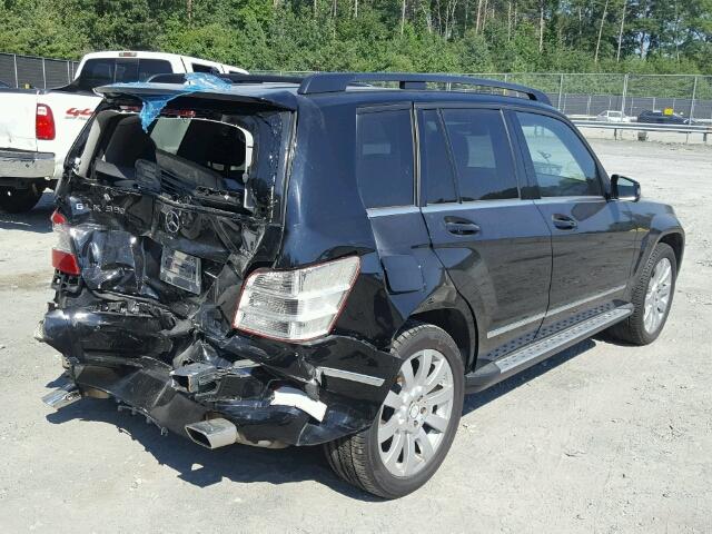 WDCGG8HB8AF340164 - 2010 MERCEDES-BENZ GLK 350 4M BLACK photo 4