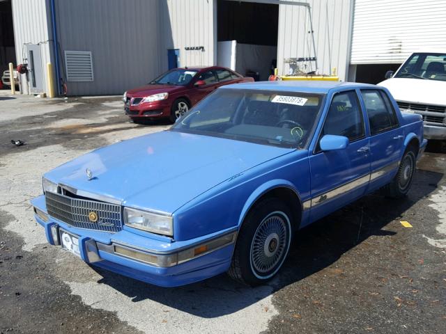 1G6KS53B1MU814558 - 1991 CADILLAC SEVILLE BLUE photo 2