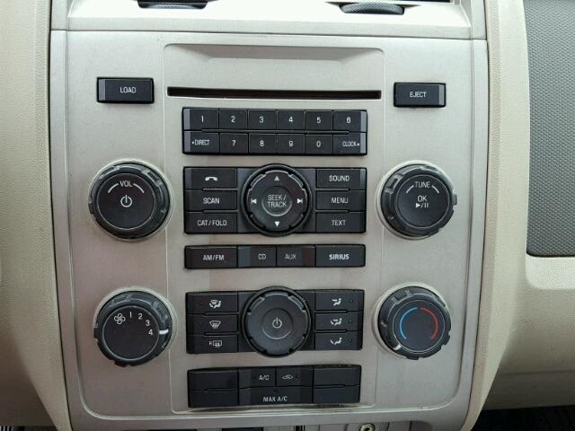 1FMCU0D71AKA92990 - 2010 FORD ESCAPE SILVER photo 9