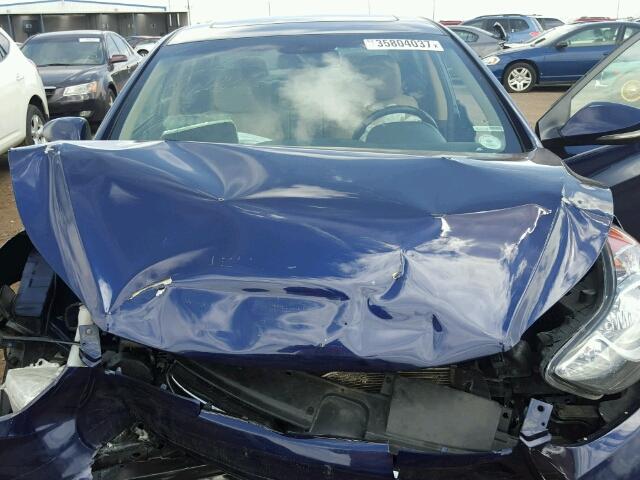 5NPDH4AE6DH440096 - 2013 HYUNDAI ELANTRA BLUE photo 7