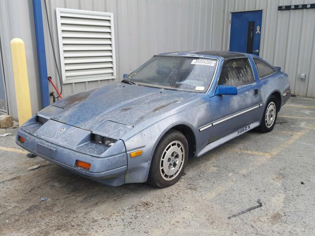 JN1HZ16S0GX082601 - 1986 NISSAN 300ZX 2+2 BLUE photo 2