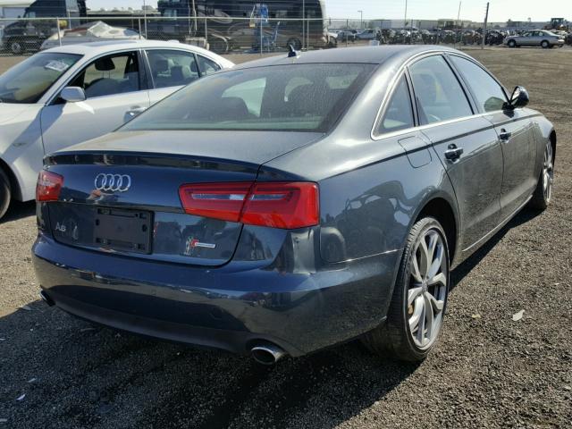 WAUGFAFC6EN040305 - 2014 AUDI A6 PREMIUM GRAY photo 4