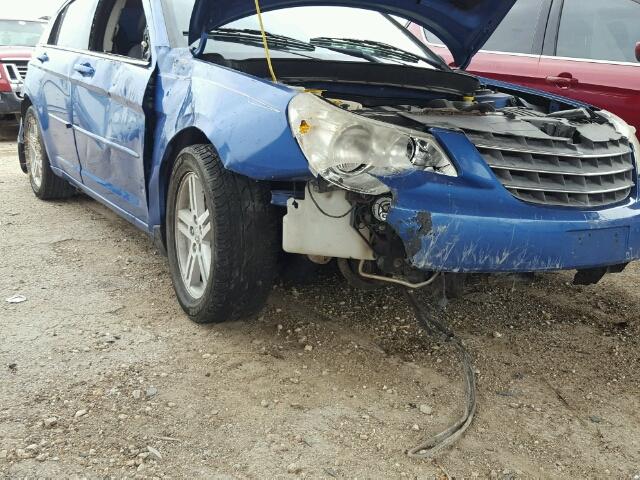 1C3LC46K88N174535 - 2008 CHRYSLER SEBRING BLUE photo 9