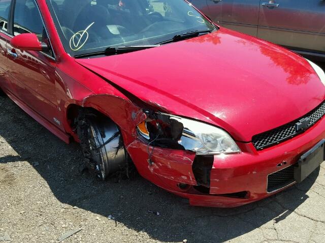 2G1WD57C991265473 - 2009 CHEVROLET IMPALA SS RED photo 9