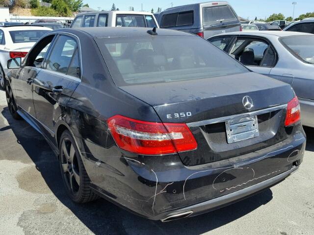 WDDHF5GB7BA414501 - 2011 MERCEDES-BENZ E 350 BLACK photo 3