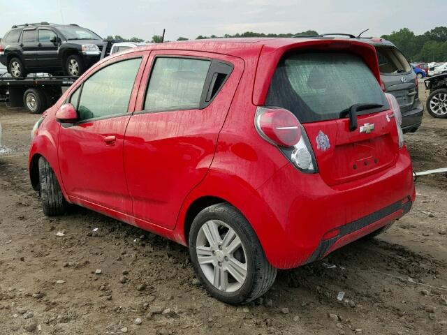 KL8CD6S93EC522331 - 2014 CHEVROLET SPARK 1LT RED photo 3