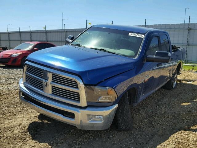 3D7TT2CT7AG187441 - 2010 DODGE RAM 2500 BLUE photo 2