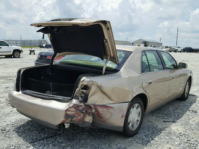 1G6KD54Y05U183591 - 2005 CADILLAC DEVILLE GOLD photo 4