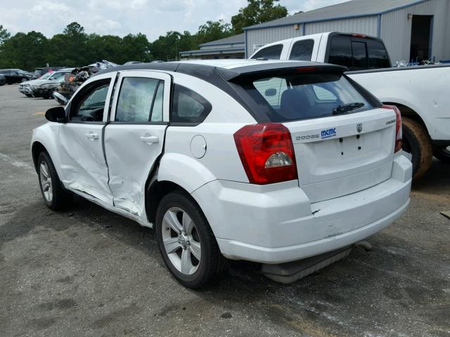 1B3CB3HA2BD298327 - 2011 DODGE CALIBER MA WHITE photo 3