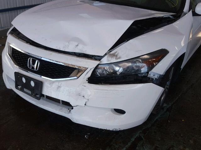 1HGCS12849A014069 - 2009 HONDA ACCORD EX- WHITE photo 10