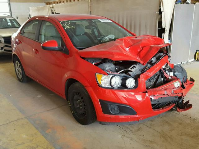 1G1JA5SH4F4217711 - 2015 CHEVROLET SONIC LS RED photo 1