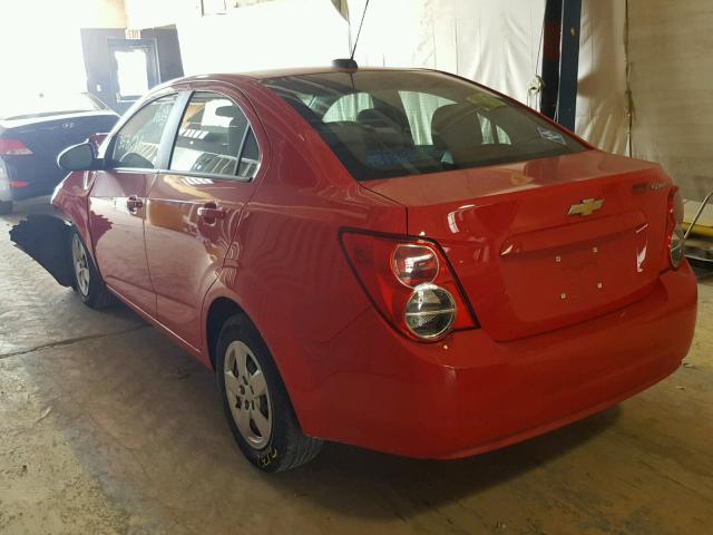1G1JA5SH4F4217711 - 2015 CHEVROLET SONIC LS RED photo 3