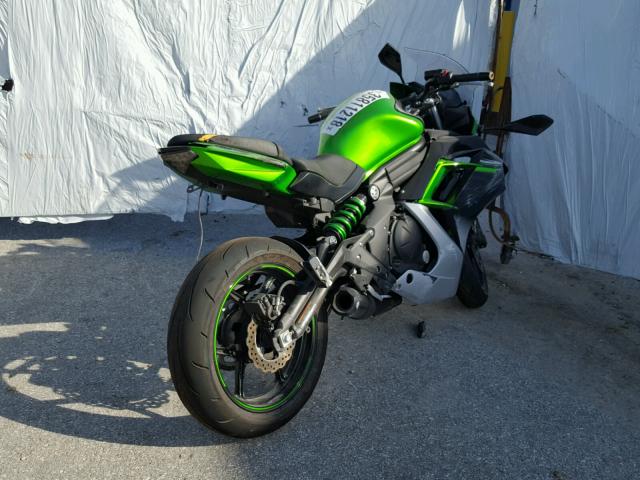 JKAEXEE15GDA21085 - 2016 KAWASAKI EX650 E GREEN photo 4