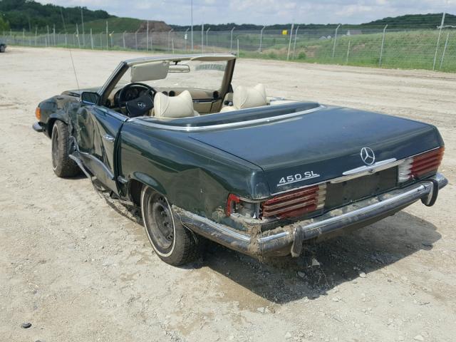 10704412003981 - 1972 MERCEDES-BENZ 450 SL GREEN photo 3