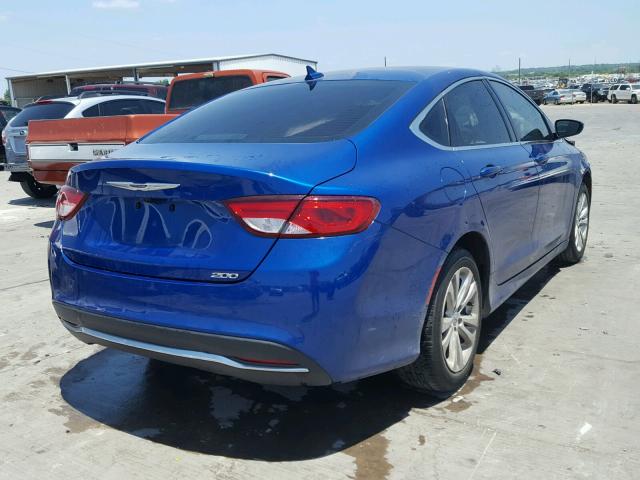 1C3CCCAB5HN501894 - 2017 CHRYSLER 200 LIMITE BLUE photo 4