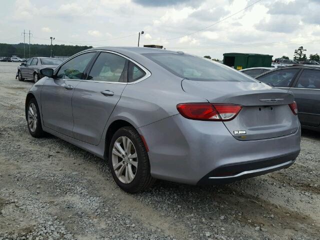 1C3CCCAB4FN640217 - 2015 CHRYSLER 200 LIMITE SILVER photo 3