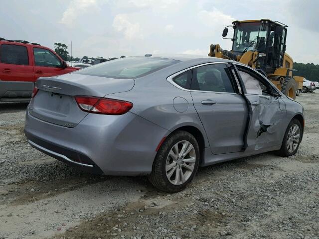 1C3CCCAB4FN640217 - 2015 CHRYSLER 200 LIMITE SILVER photo 4