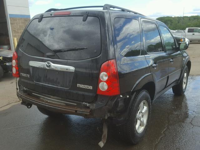 4F2CZ94146KM27186 - 2006 MAZDA TRIBUTE S BLACK photo 4