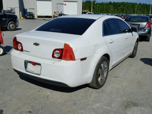 1G1ZC5EB0AF311456 - 2010 CHEVROLET MALIBU 1LT WHITE photo 4