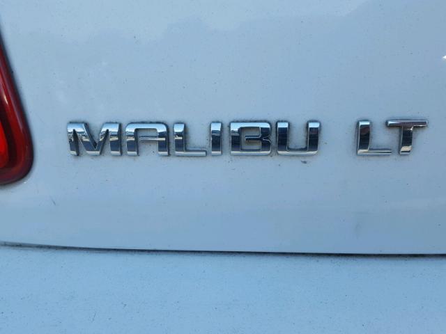 1G1ZC5EB0AF311456 - 2010 CHEVROLET MALIBU 1LT WHITE photo 9