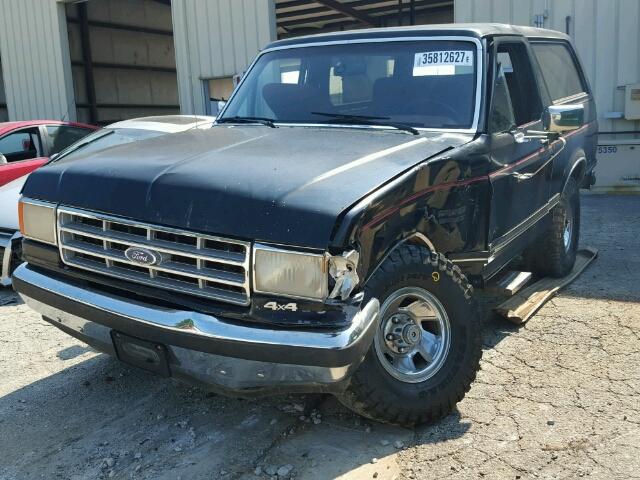 1FMDU15N0HLA67610 - 1987 FORD BRONCO BLACK photo 2