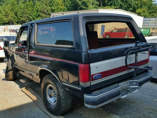 1FMDU15N0HLA67610 - 1987 FORD BRONCO BLACK photo 3