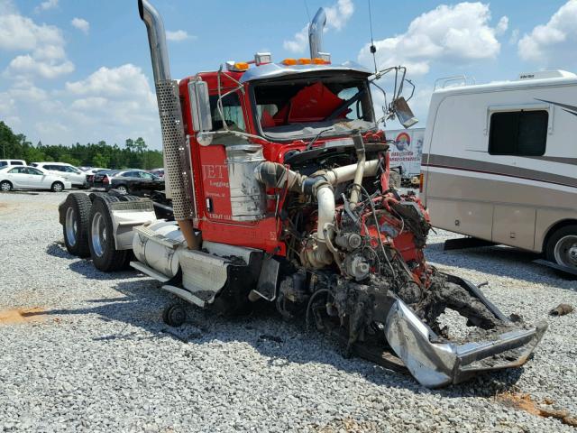 1XKWD40X5EJ411306 - 2014 KENWORTH CONSTRUCTI RED photo 1