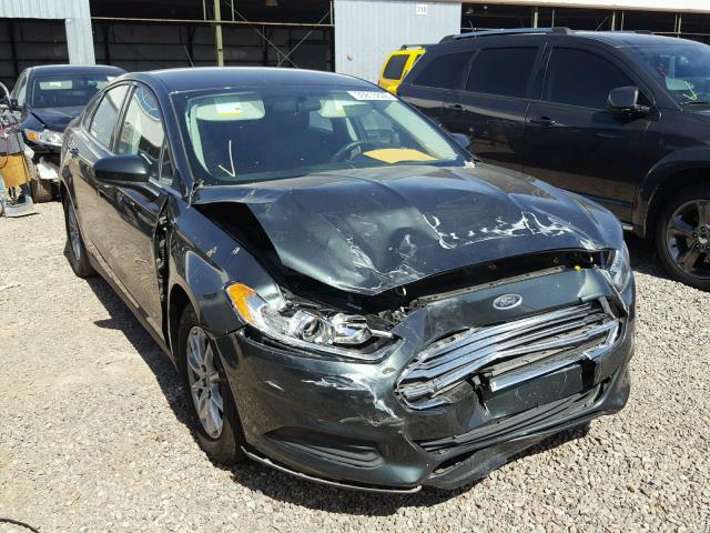 3FA6P0G74GR152260 - 2016 FORD FUSION S GREEN photo 1