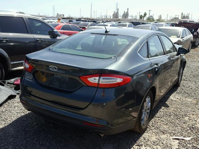 3FA6P0G74GR152260 - 2016 FORD FUSION S GREEN photo 4