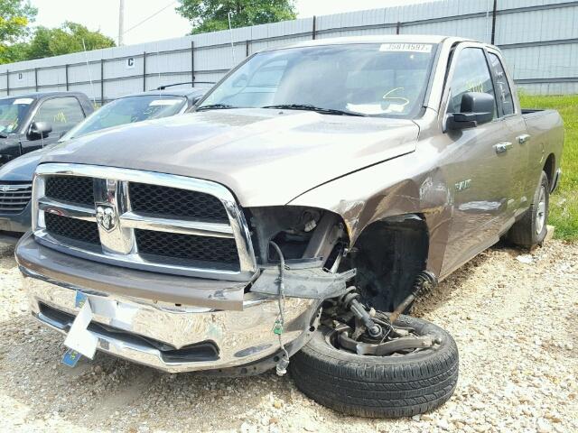 1D7RV1GP9AS160522 - 2010 DODGE RAM 1500 BROWN photo 2