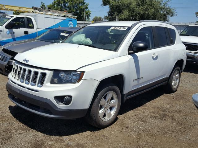 1C4NJCBA5FD284480 - 2015 JEEP COMPASS SP WHITE photo 2