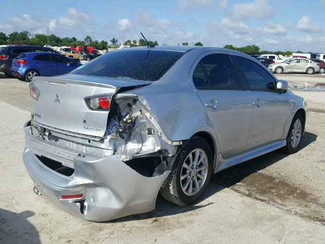 JA32U2FU4CU021951 - 2012 MITSUBISHI LANCER ES/ SILVER photo 4