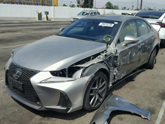 JTHBA1D24H5043101 - 2017 LEXUS IS 200T SILVER photo 2