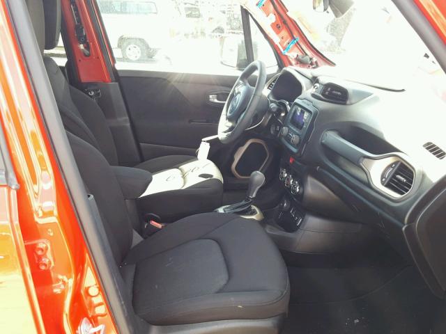 ZACCJBAT3GPE09077 - 2016 JEEP RENEGADE S RED photo 5