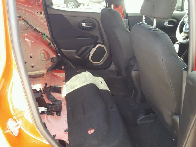 ZACCJBAT3GPE09077 - 2016 JEEP RENEGADE S RED photo 6