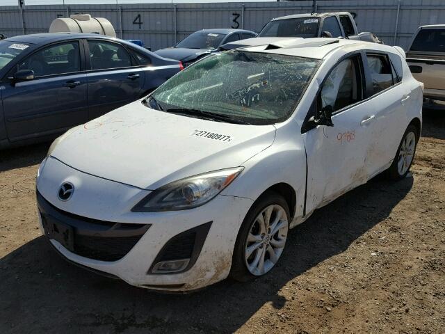 JM1BL1M64B1425383 - 2011 MAZDA 3 WHITE photo 2